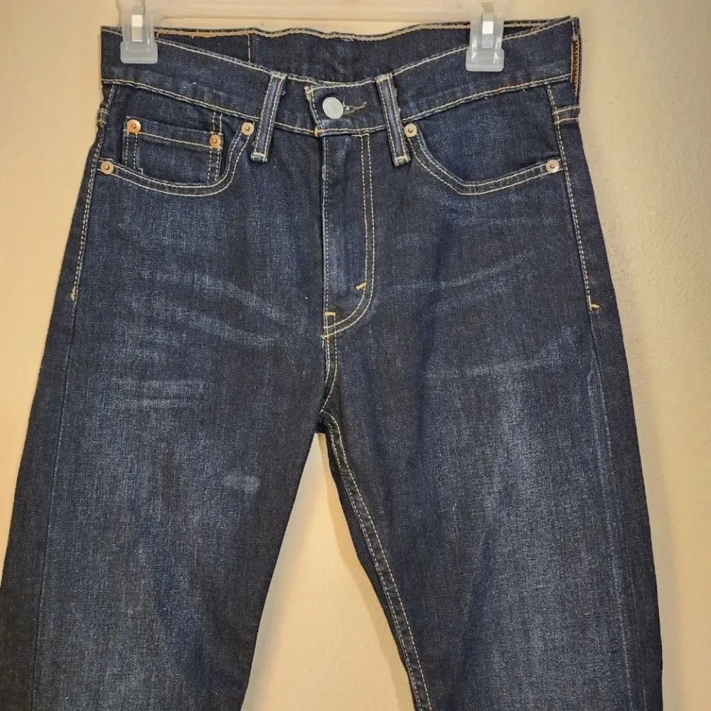 Levis 510 Dark Wash Denim Skinny Jeans Size 28X30 Indie Grunge High Waisted Jean